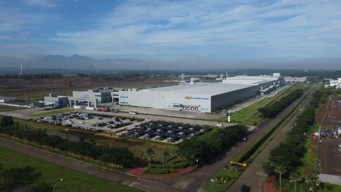 현대자동차그룹이 LG에너지솔루션과 합작해 인도네시아 카라왕 신산업단지에 조성한 전기차용 배터리 제조시설인 HLI그린파워 전경. 현대차그룹 제공